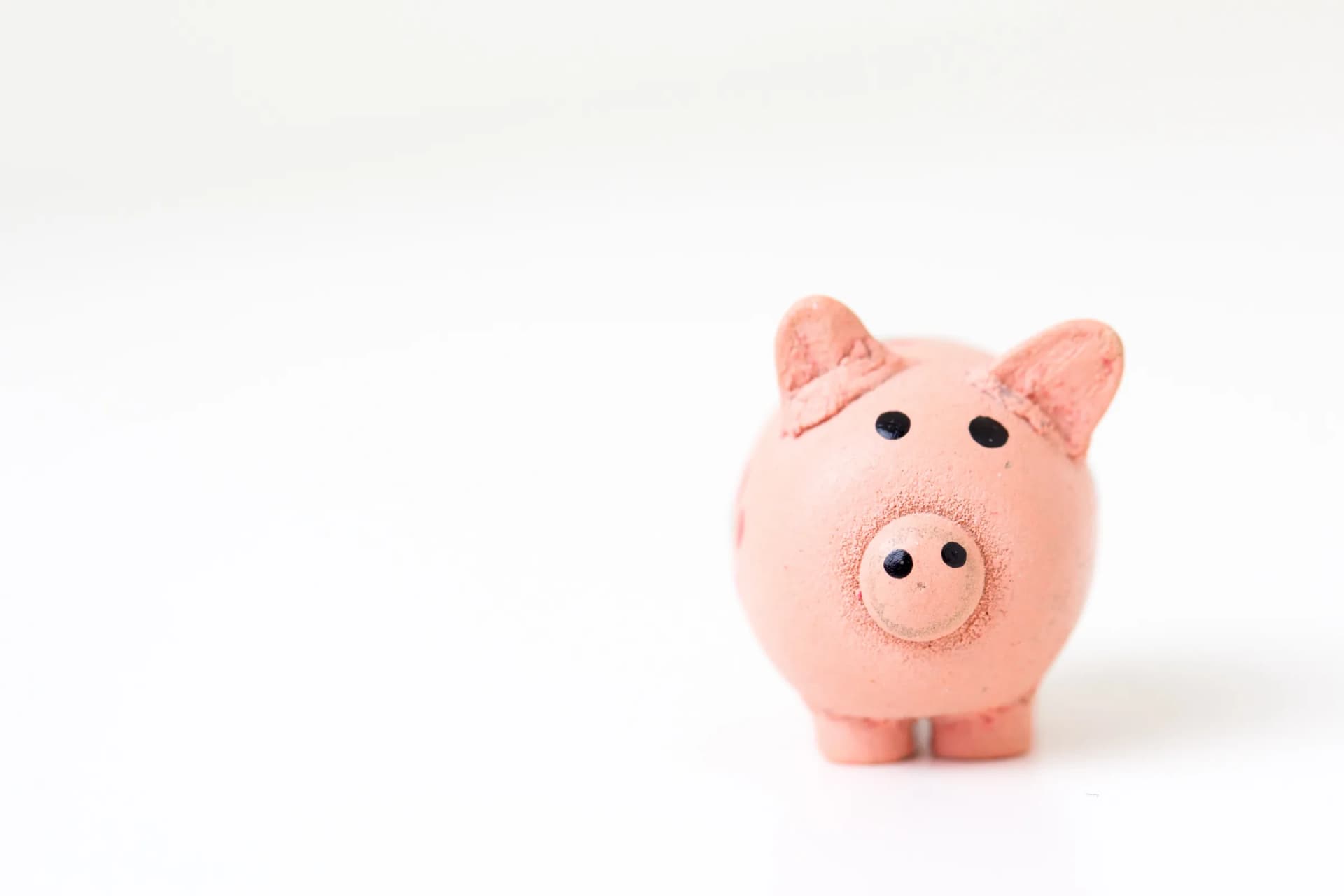 Pink piggy bank